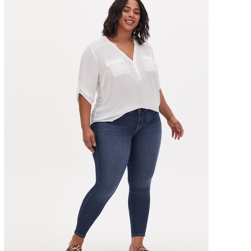 Torrid Plus Denim Medium Wash Jegging Crop Jeans Size 20 NWT